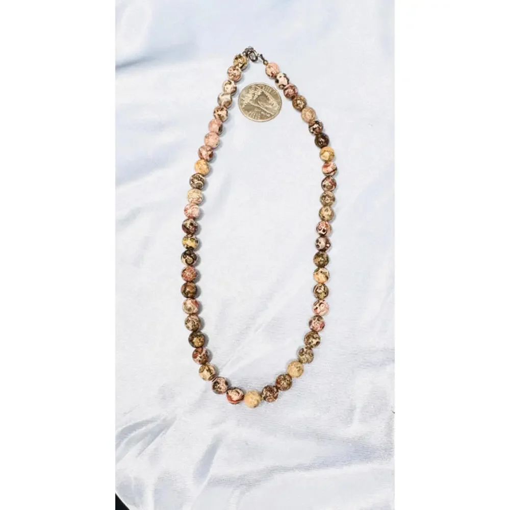 Unsigned Uni-Sex Polished Jasper Agate Choker